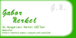 gabor merkel business card